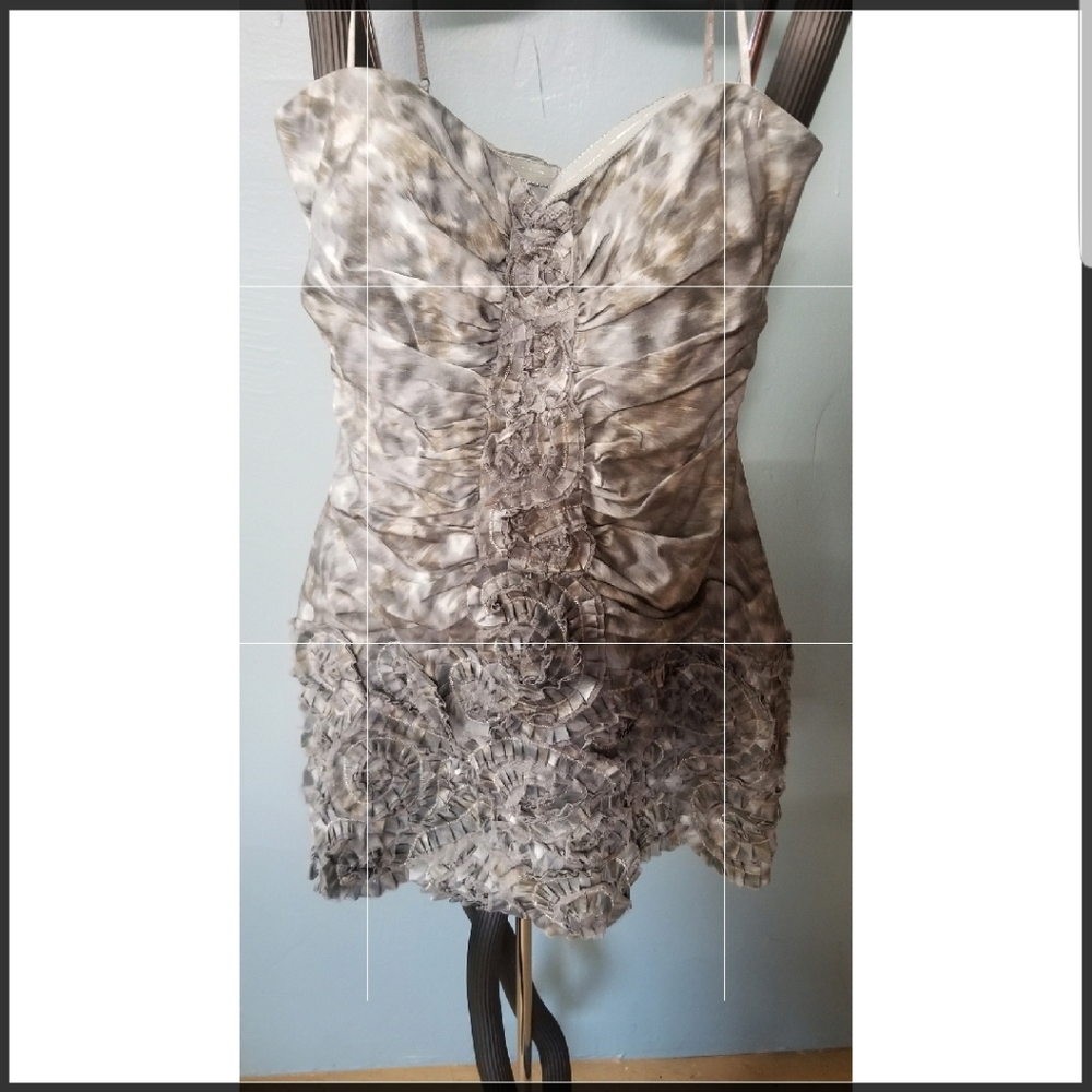 Gray Spaghetti Strap Spring Dress - image 1